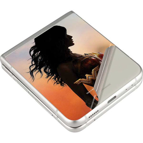 DC Comics Wonder Woman Movie Poster Stance Pose Galaxy Z Flip3 5G Skin